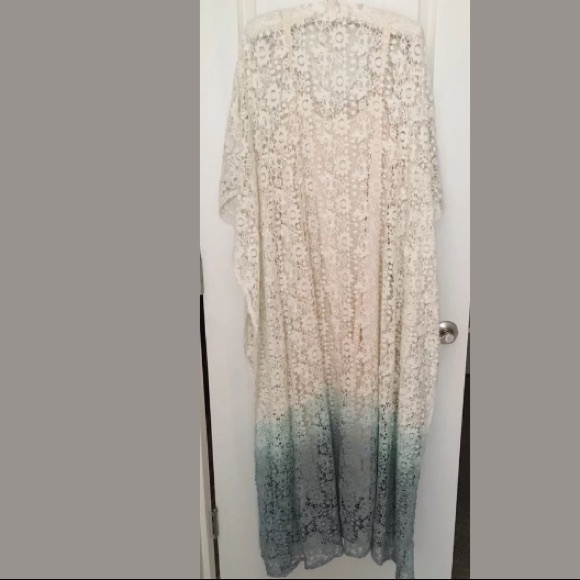 ISO Soft surroundings jarana cotton lace kaftan - Picture 6 of 7